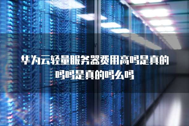 华为云轻量服务器费用高吗是真的吗吗是真的吗么吗