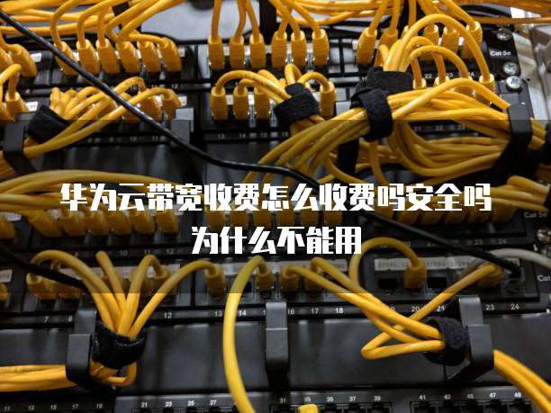 华为云带宽收费怎么收费吗安全吗为什么不能用