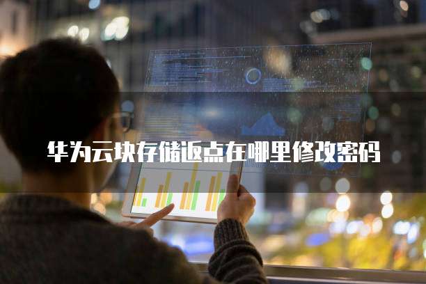 华为云块存储返点在哪里修改密码