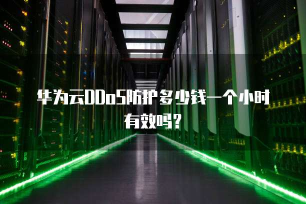 华为云DDoS防护多少钱一个小时有效吗?