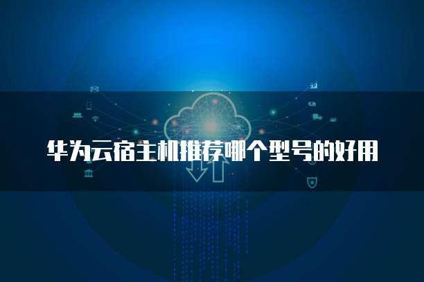 华为云宿主机推荐哪个型号的好用