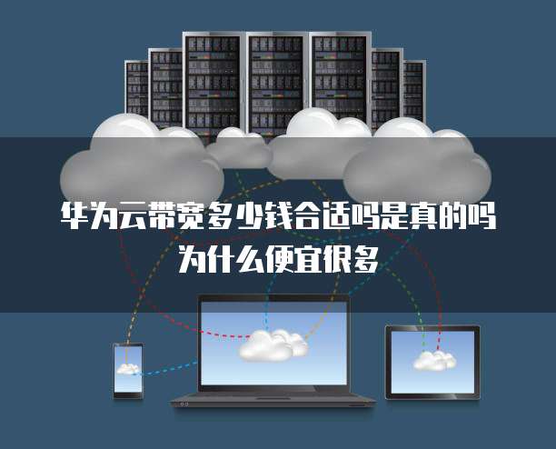 华为云带宽多少钱合适吗是真的吗为什么便宜很多