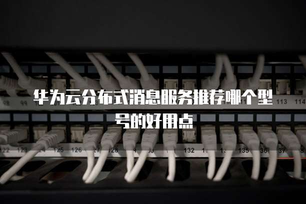 华为云分布式消息服务推荐哪个型号的好用点