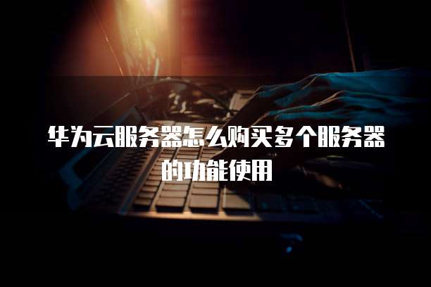华为云服务器怎么购买多个服务器的功能使用