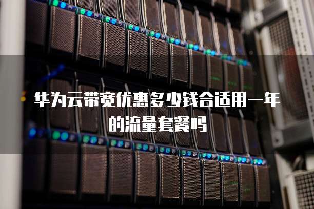 华为云带宽优惠多少钱合适用一年的流量套餐吗