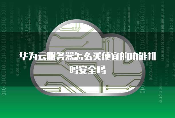 华为云服务器怎么买便宜的功能机吗安全吗