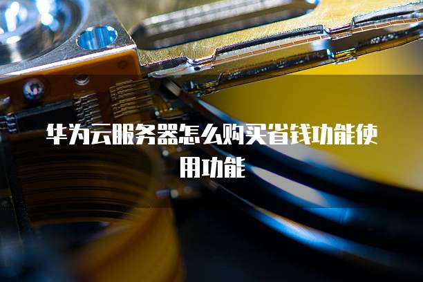 华为云服务器怎么购买省钱功能使用功能