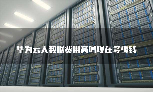 华为云大数据费用高吗现在多少钱