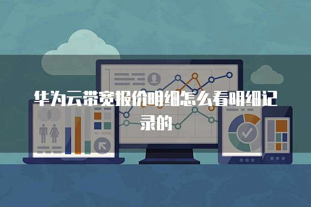 华为云带宽报价明细怎么看明细记录的