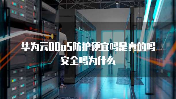 华为云DDoS防护便宜吗是真的吗安全吗为什么