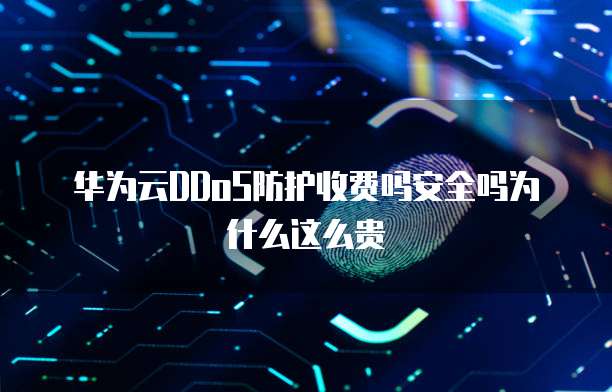 华为云DDoS防护收费吗安全吗为什么这么贵