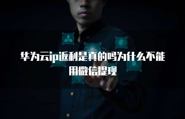 华为云ip返利是真的吗为什么不能用微信提现