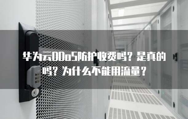 华为云DDoS防护收费吗?是真的吗?为什么不能用流量?