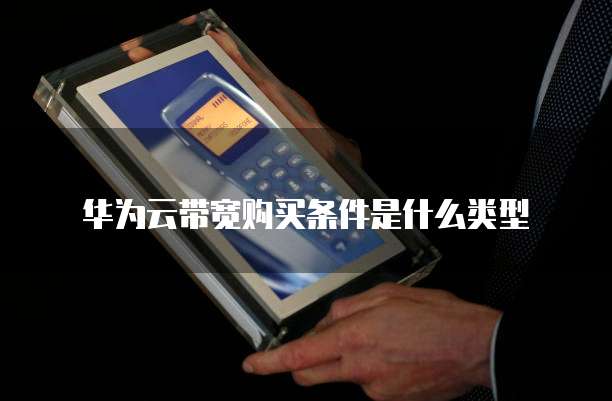 华为云带宽购买条件是什么类型