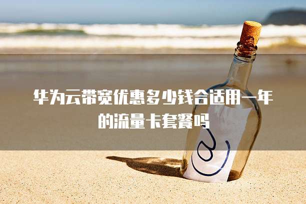 华为云带宽优惠多少钱合适用一年的流量卡套餐吗