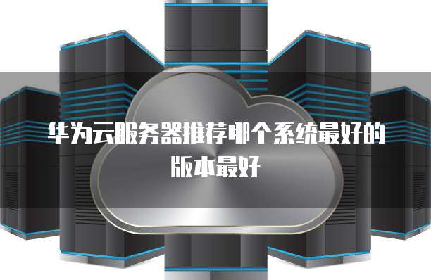 华为云服务器推荐哪个系统最好的版本最好