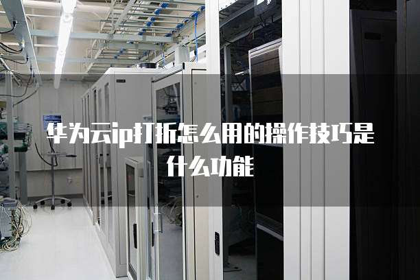 华为云ip打折怎么用的操作技巧是什么功能