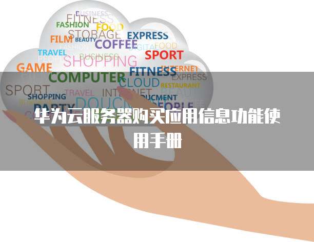 华为云服务器购买应用信息功能使用手册