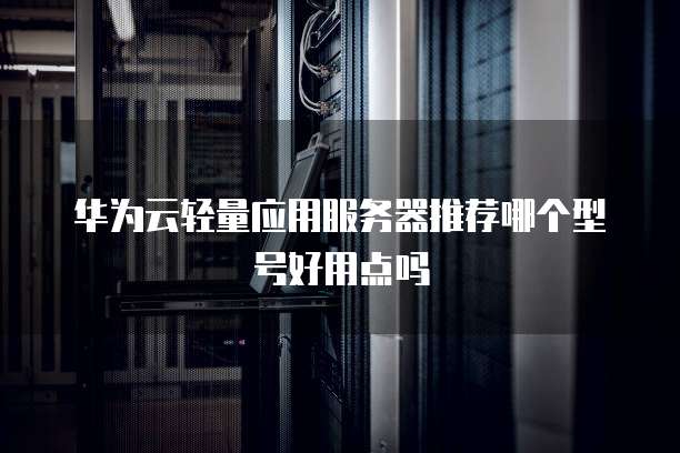 华为云轻量应用服务器推荐哪个型号好用点吗