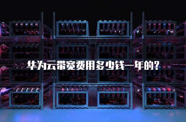华为云带宽费用多少钱一年的?
