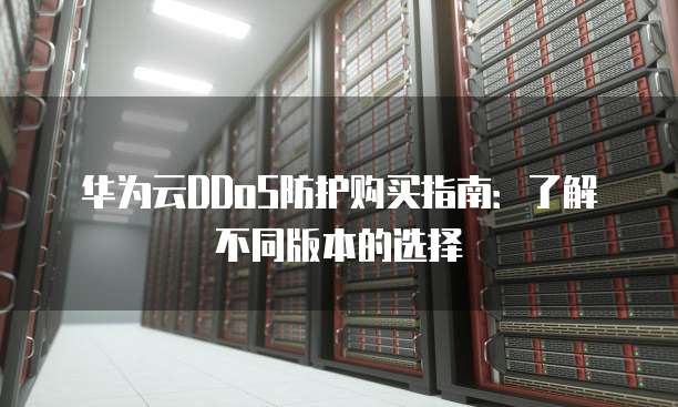 华为云DDoS防护购买指南:了解不同版本的选择