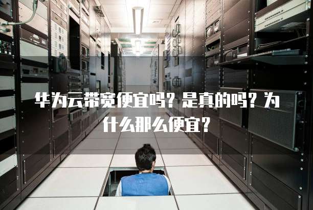 华为云带宽便宜吗？是真的吗？为什么那么便宜？