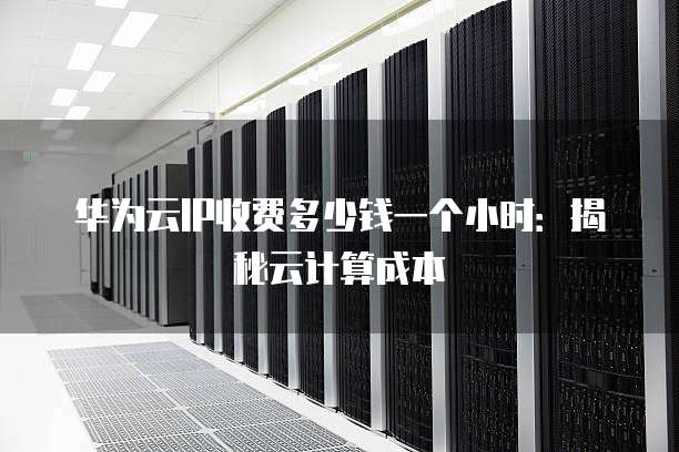 华为云IP收费多少钱一个小时：揭秘云计算成本