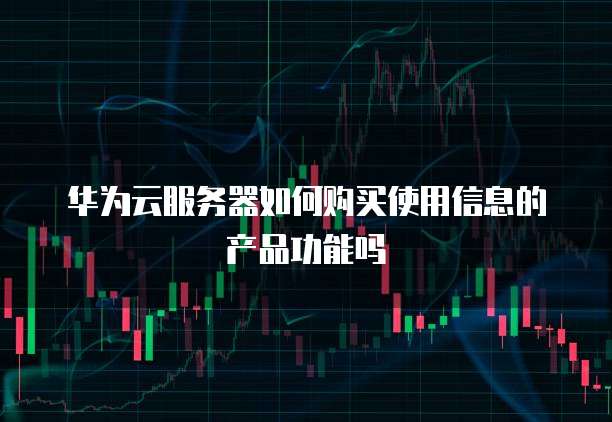 华为云服务器如何购买使用信息的产品功能吗
