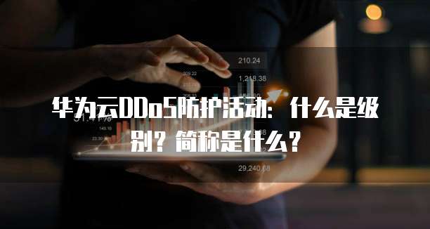 华为云DDoS防护活动:什么是级别?简称是什么?