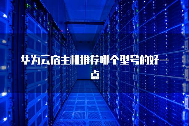 华为云宿主机推荐哪个型号的好一点