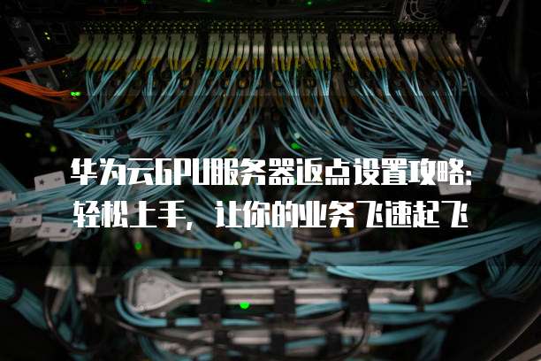 华为云GPU服务器返点设置攻略:轻松上手,让你的业务飞速起飞