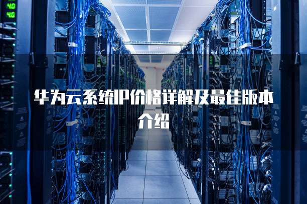 华为云系统IP价格详解及最佳版本介绍