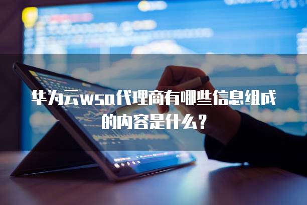 华为云wsa代理商有哪些信息组成的内容是什么?