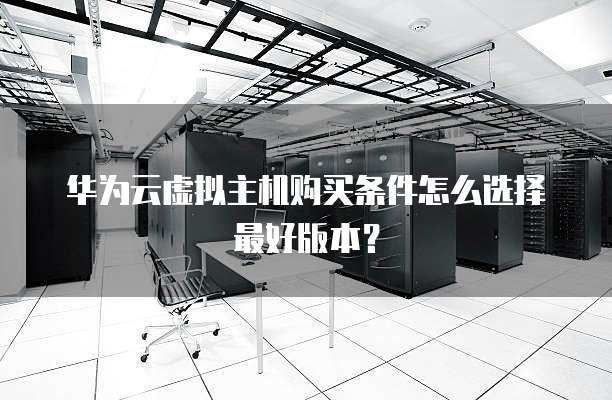 华为云虚拟主机购买条件怎么选择最好版本？