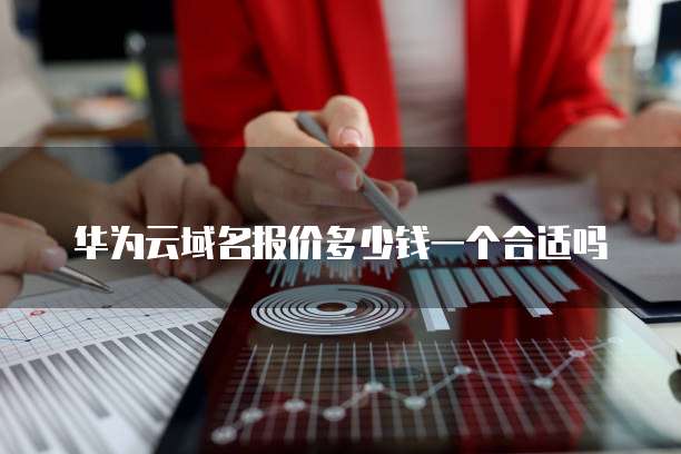 华为云域名报价多少钱一个合适吗