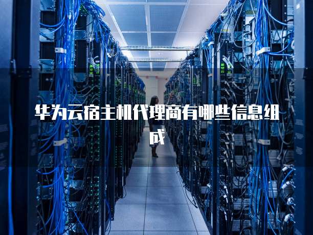 华为云宿主机代理商有哪些信息组成