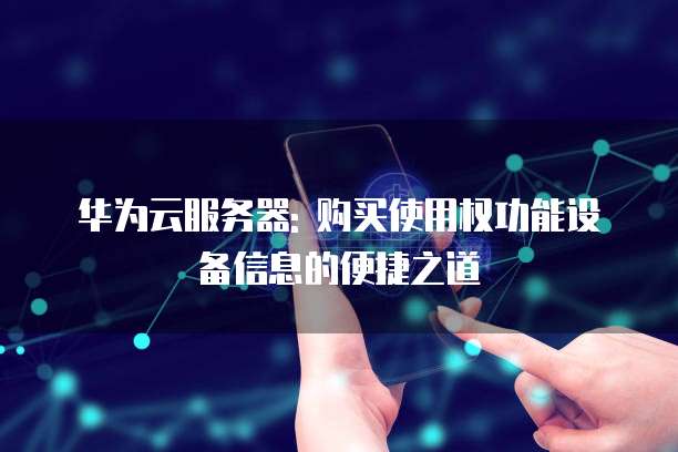华为云服务器: 购买使用权功能设备信息的便捷之道