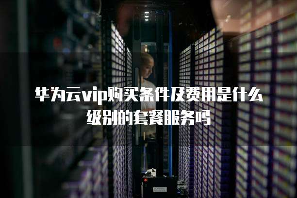 华为云vip购买条件及费用是什么级别的套餐服务吗