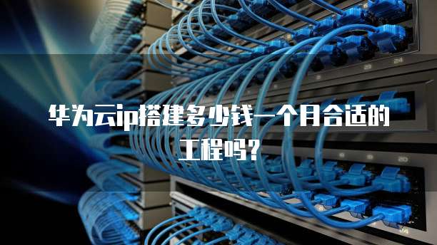 华为云ip搭建多少钱一个月合适的工程吗？