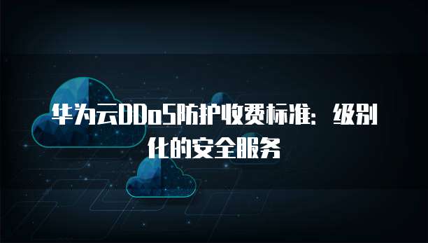 华为云DDoS防护收费标准：级别化的安全服务