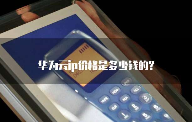 华为云ip价格是多少钱的？