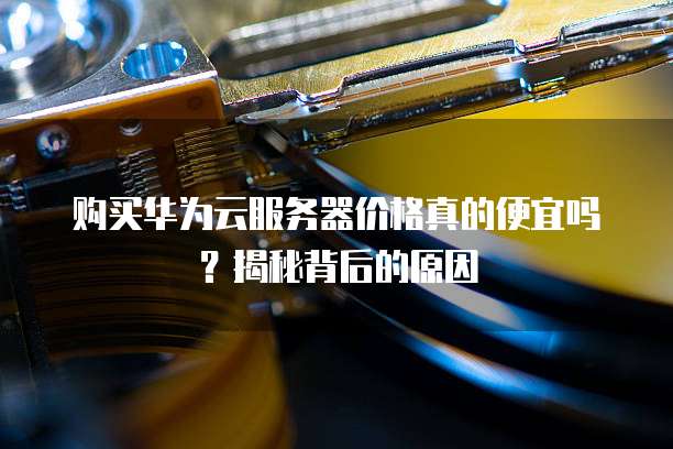 购买华为云服务器价格真的便宜吗?揭秘背后的原因