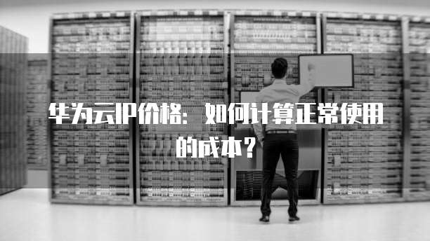 华为云IP价格:如何计算正常使用的成本?