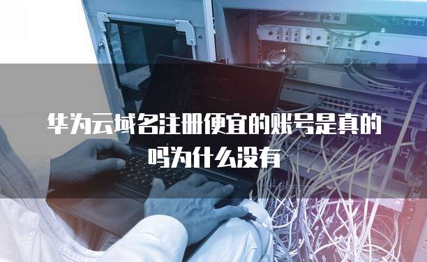 华为云域名注册便宜的账号是真的吗为什么没有