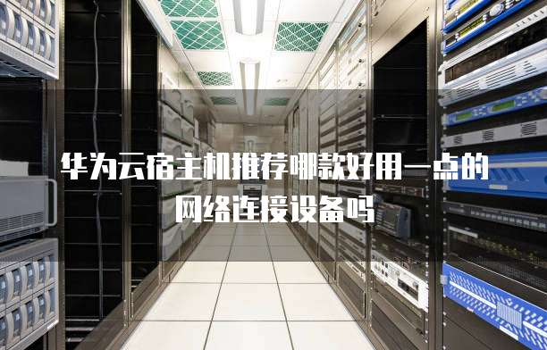 华为云宿主机推荐哪款好用一点的网络连接设备吗