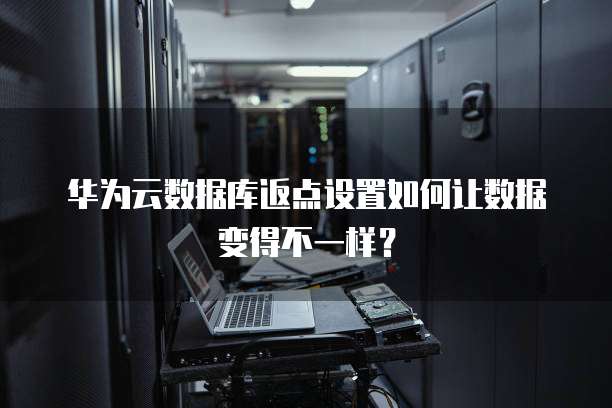 华为云数据库返点设置如何让数据变得不一样?