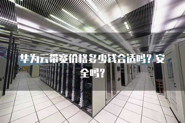 华为云带宽价格多少钱合适吗?安全吗?