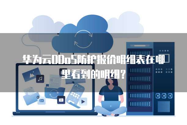 华为云DDoS防护报价明细表在哪里看到的明细？