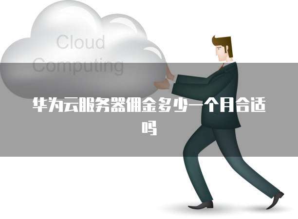 华为云服务器佣金多少一个月合适吗