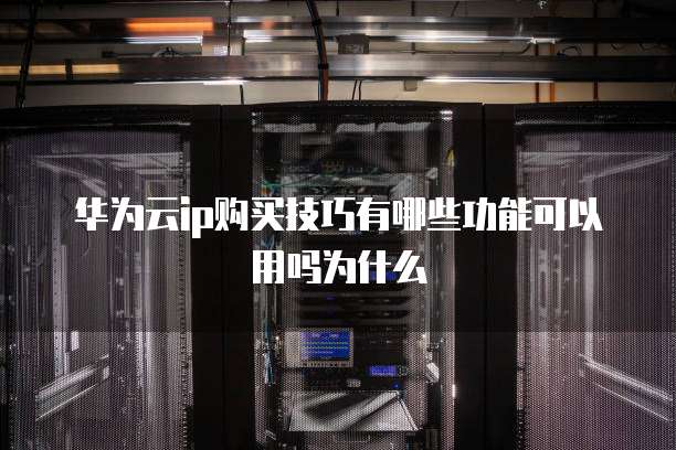 华为云ip购买技巧有哪些功能可以用吗为什么